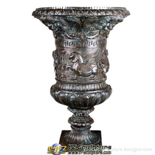 Antique Brass Flower pot